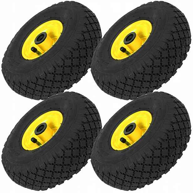 4x Kolečko Na Kolečko Vozíku 2PR 260x85mm 3.00-4 S Duší Nafukovací Silné