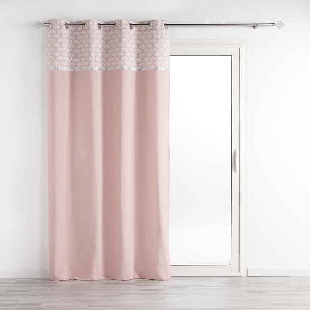 Světle růžový bavlněný závěs 140x240 cm Artchic – douceur d'intérieur