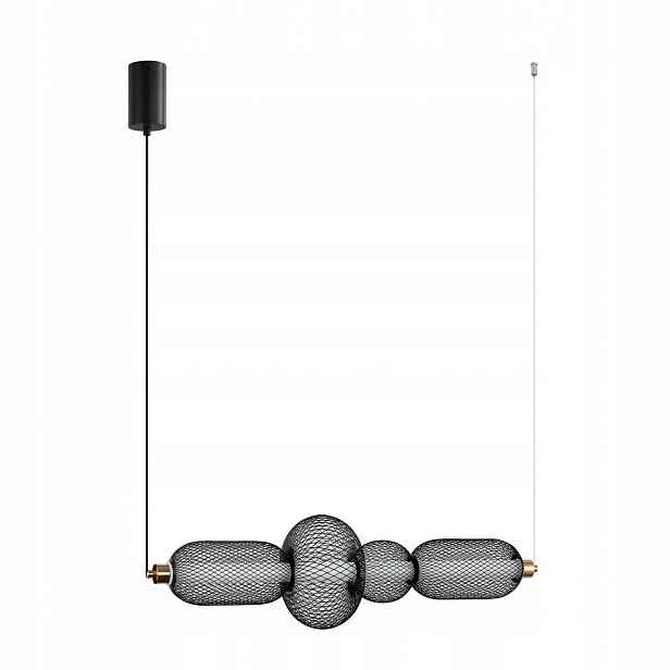 Závěsná lampa Lustr Stropní Svítidlo Led Černá E27 16W Moderní Marco Italux