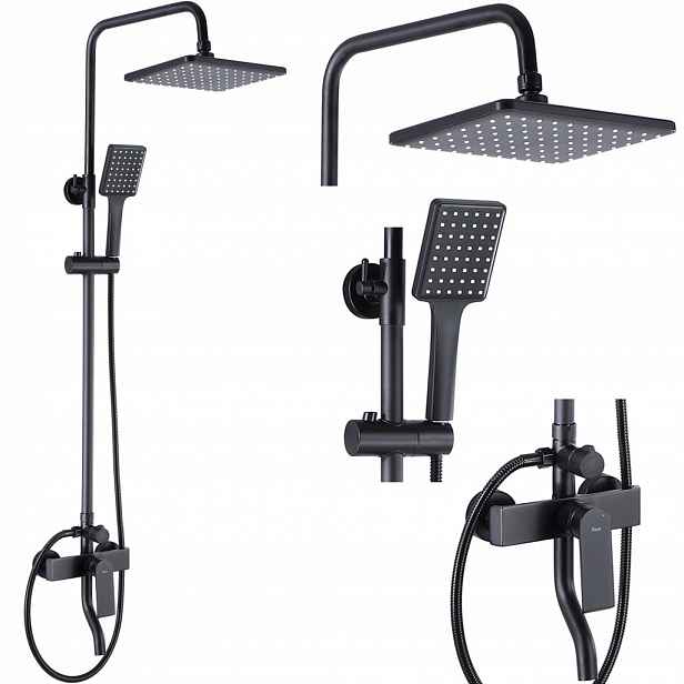 Sprchový sloup Hass černý REA-B9968 /ka/