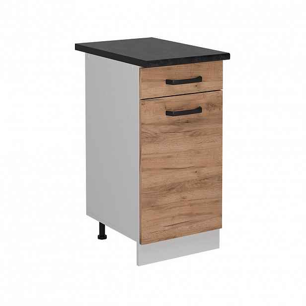 Vicco SPODNÍ SKŘÍŇKA KUCHYŇSKÉ LINKY R-Line Zlatý mocný dub 40 cm PD Antracit