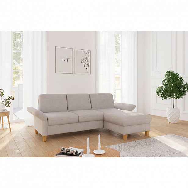 Sit & More ROHOVÁ SEDAČKA, textil, šedobéžová