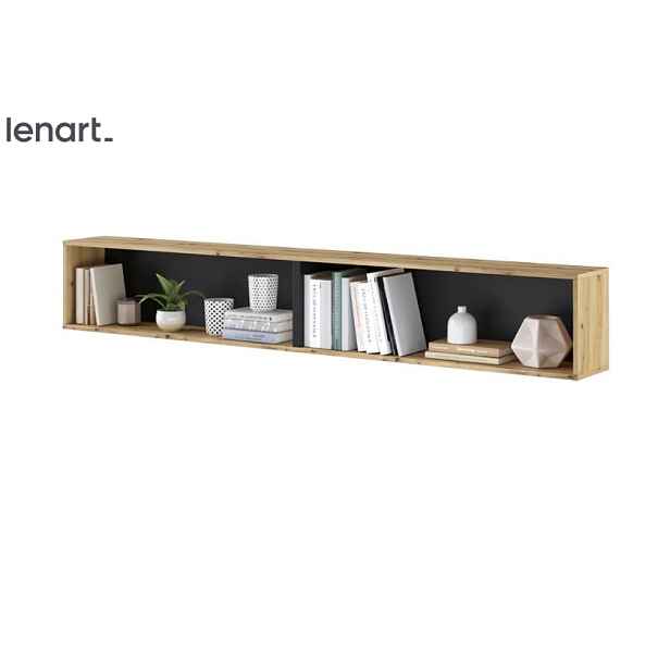 Dig-net nábytek Police Lenart BED CONCEPT BC-30 | dub artisan / černá