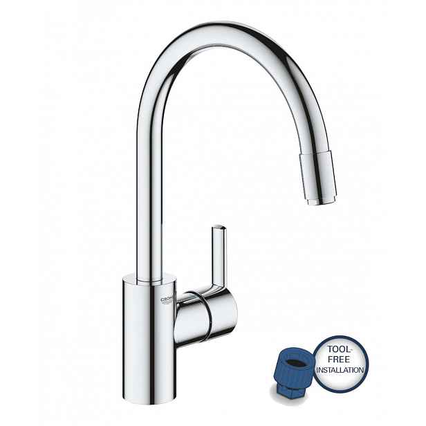 Grohe Feel - Dřezová baterie s výsuvnou koncovkou, chrom 32671002