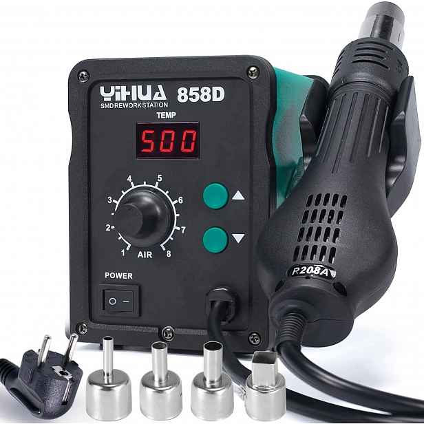 Horkovzdušná pájecí stanice Hot Air Yihua 858D 700W Led Pid