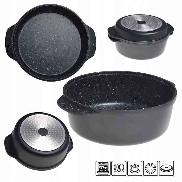 Hrnec S Víkem Pánví Plyn/indukce Kamille