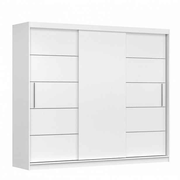 imoebel24 SKŘÍŇ s otočnými dveřmiAlba II 250 cm 250/218/61 cm, 3dveřová, bílý