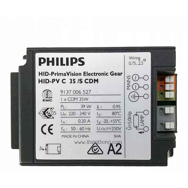 Philips Hid-pv E C 35 /s CDM 220-240V startér předřadník pro lampy napájecí zdroj
