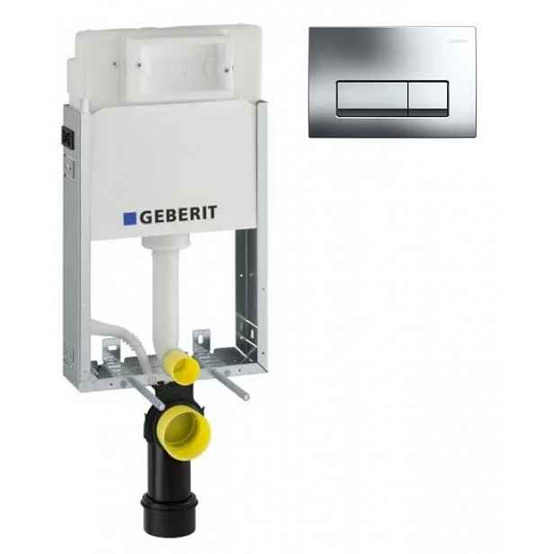 GEBERIT SET KOMBIFIXBasic včetně ovládacího tlačítka DELTA 51 CR 110.100.00.1 51CR