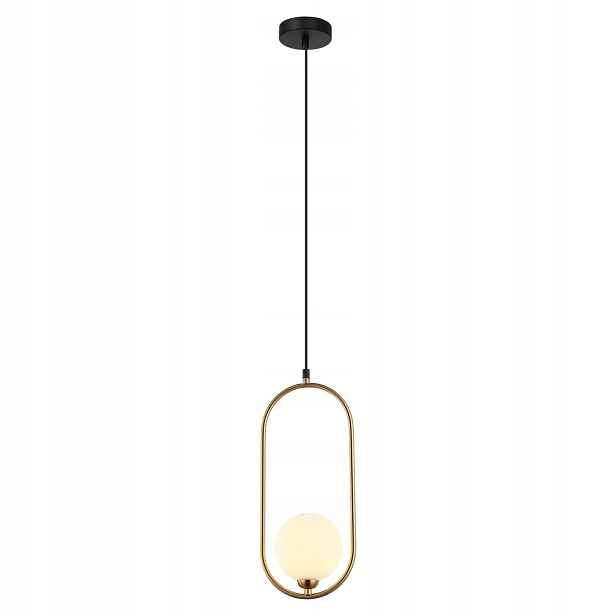 Italux Lupus závěsná lampa, antická bronzová/bílá, 1xG9 25W