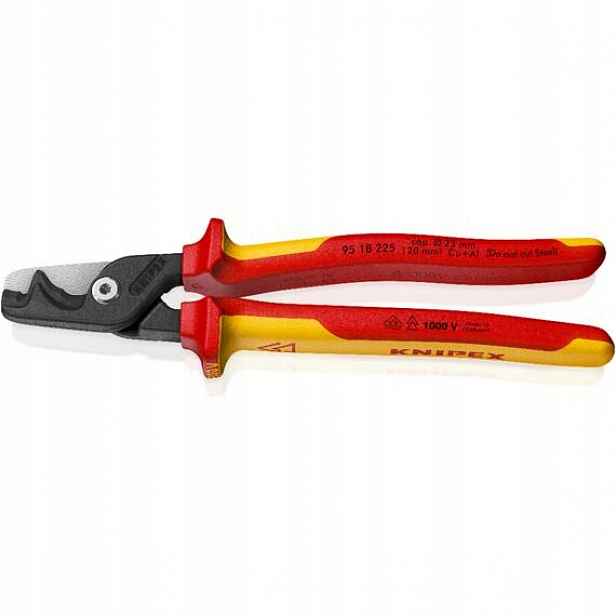 Knipex nůžky na kabely StepCut XL 225mm Vde elektro 1000V, 2 řezné plochy,