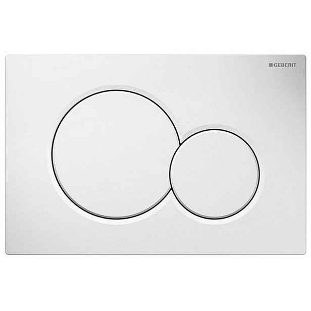 GEBERIT SIGMA01 ovládací tlačítko, bílá lesk 115.770.11.5