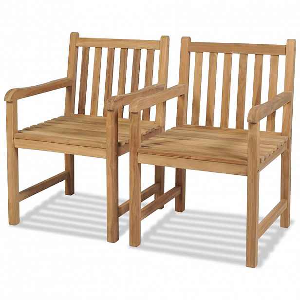 vidaXL Zahradní židle 2 ks masivní teak