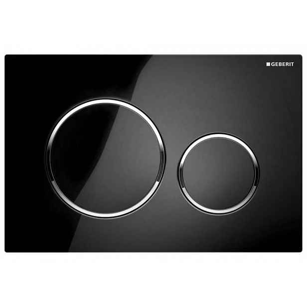GEBERIT SIGMA20 ovládací tlačítko, černá lesk/chrom 115.882.KM.1