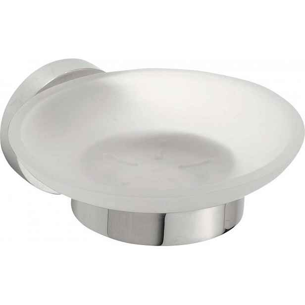 Sapho X-Round - Mýdlenka s držákem, matné sklo/chrom XR803