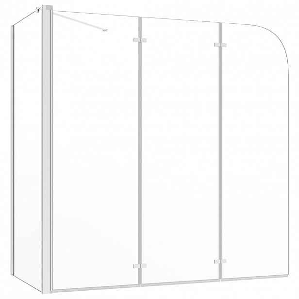 vidaXL Sprchový kout 120 x 69 x 130 cm tvrzené sklo průhledný