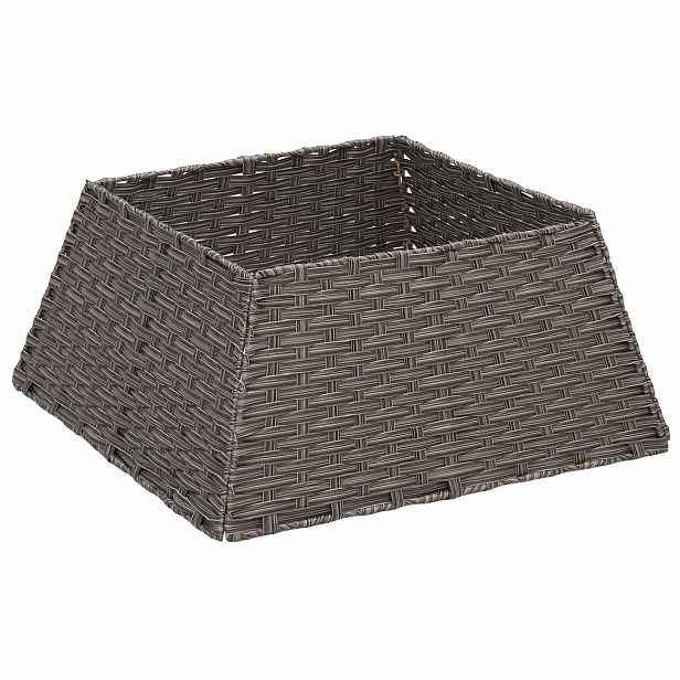 vidaXL Vánoční obojek na stromek Čtvercový Šedá 70 x 70 x 28 cm