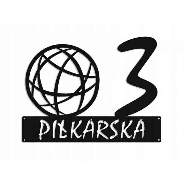 Číslo Na Dům 80 cm Tabule Adresa Ocel 2 mm Grafika 5234