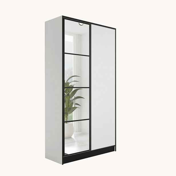 Kier Furniture ŠATNÍ SKŘÍŇ EDEN 2D v1 - 105x205x39 cm - Bílá