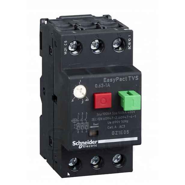 Motorový spínač 3P 0.25 kW 0.63-1A GZ1E05