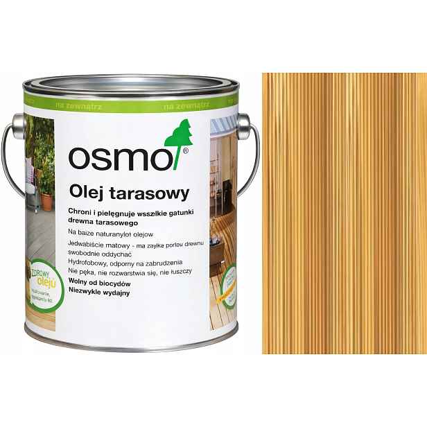 Osmo 007 Teak Bezbarvý terasový olej 2,5 l bezbarvý na dřevo