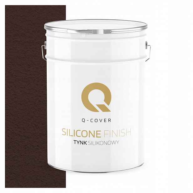 Silikonová Fasádní Omítka Čokoládová Hnědá 15 Kg Granulace 3.0 mm Ral 8017
