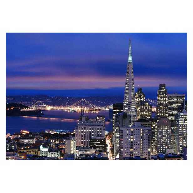 Fototapeta Město V Noci Most San Francisco 254x184