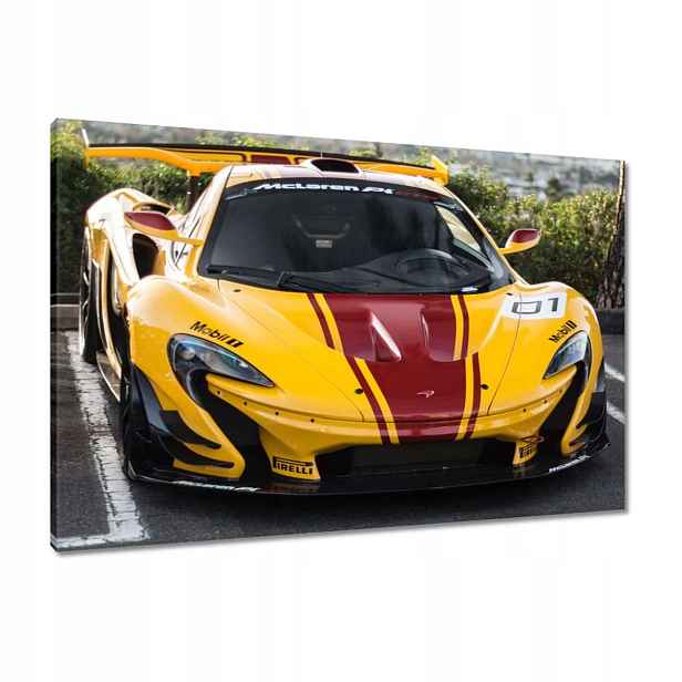 Obrazy 90x60 Žluté sportovní auto