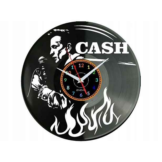 Johny Cash Nástěnné hodiny Vinylová deska Moderní dekorativní jako Dárek