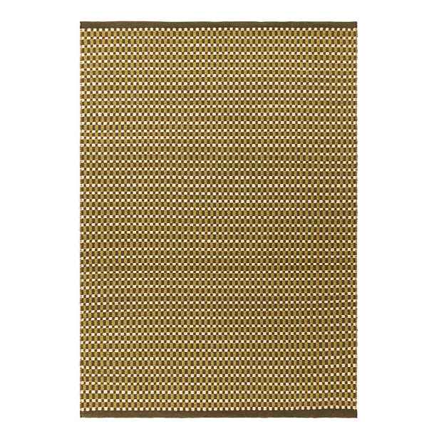 Khaki ručně tkaný koberec s příměsí vlny 160x230 cm Ember – MADE