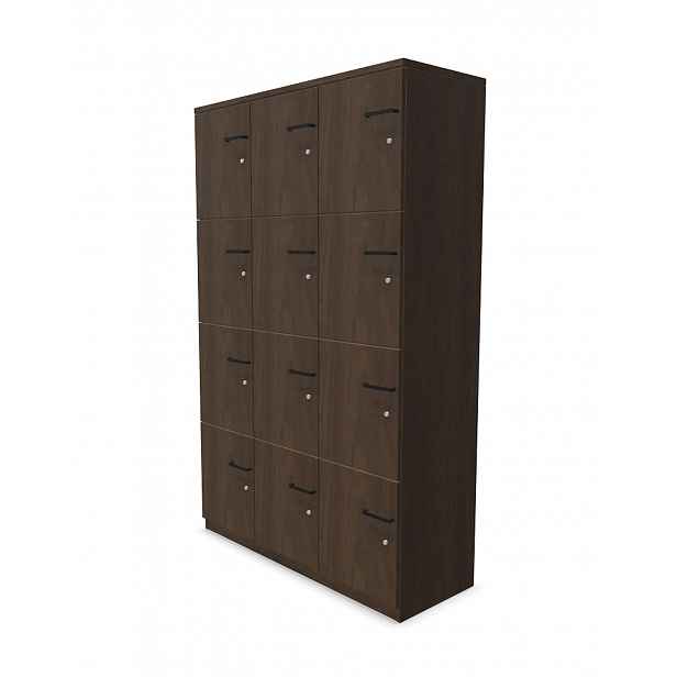 Uzamykatelná skříň Puzlo 5OH, 120 cm, 3×4