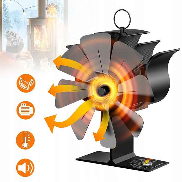 Ventilátor Na Kamna, Krbový Ventilátor, Ventilátor Na Kamna Na Dřevo