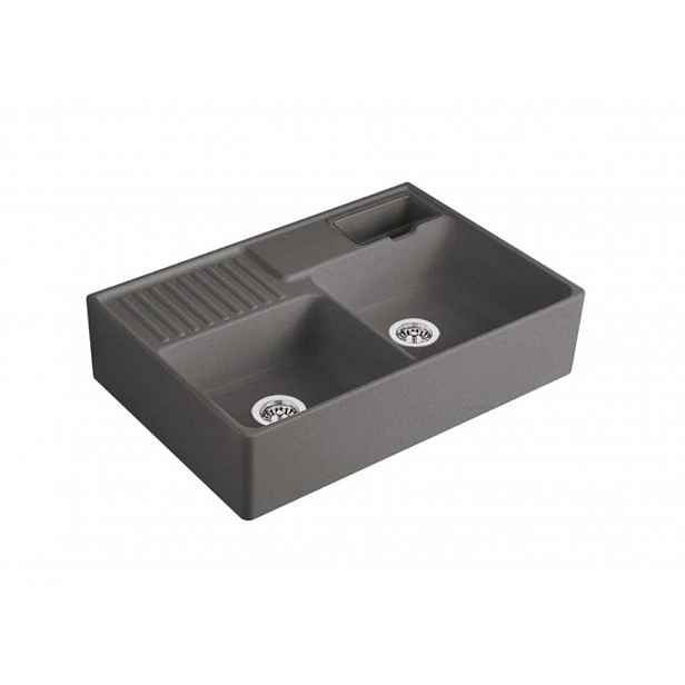 Villeroy & Boch - Keramický dřez 90x63 cm, CeramicPlus, grafit 632391i4