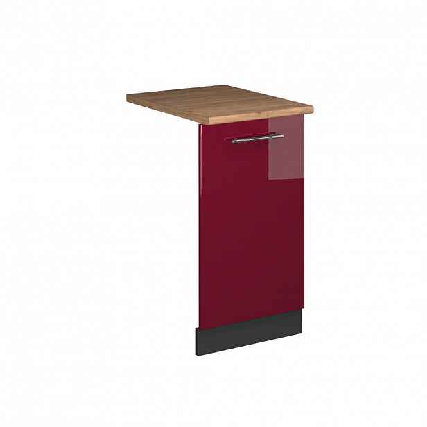 Vicco ČELNÍ PANEL MYČKY Fame-Line Bordó červená vysoký lesk 45 cm , PD Dub