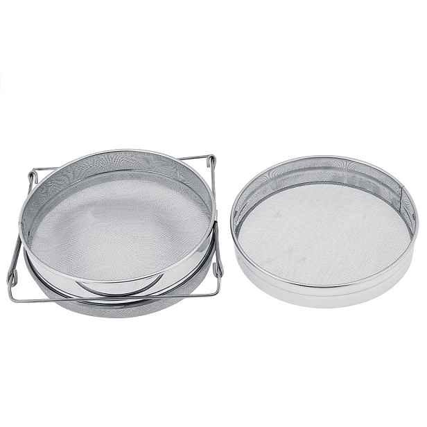 Dvojité nerezové síto na med, cedník 24 cm
