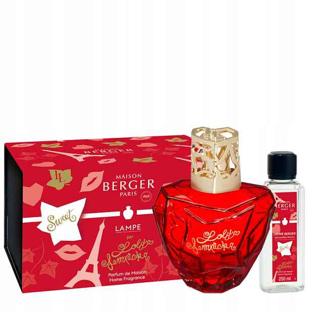 Sada Maison Berger katalytická lampa Lolita Lempicka Red vonný olej