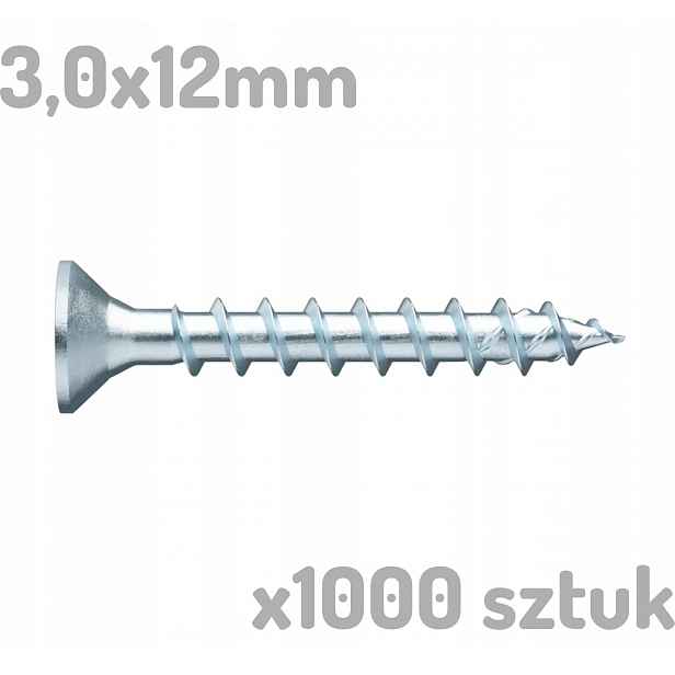 Wurth Assy 4 Cs 3x12 mm 0190 03012 x 1000 kusů