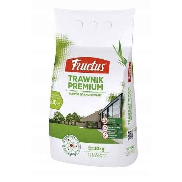 Hnojivo pro trávník Fructus Premium 10 kg, vícesložkové, granulované trávy