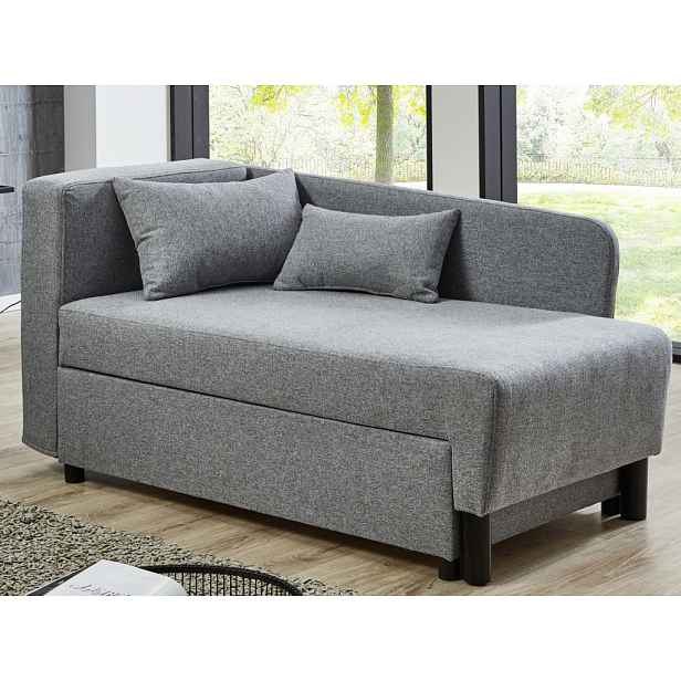 Rozkládací pohovka Lübeck, šedá látka