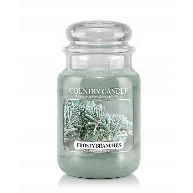 Tradiční parafínová svíčka Frosty Branches Country Candle 1 ks