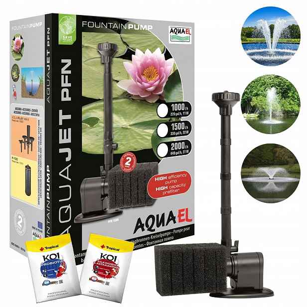 Aquael PFN-1000 Fontánová pumpa pro jezírko 11W 1000 l/h Bonus