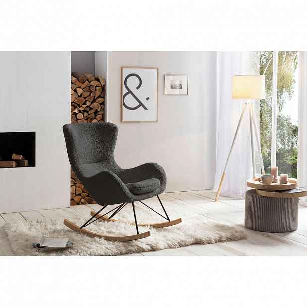 Livetastic HOUPACÍ ŽIDLE, textil, tmavě šedá