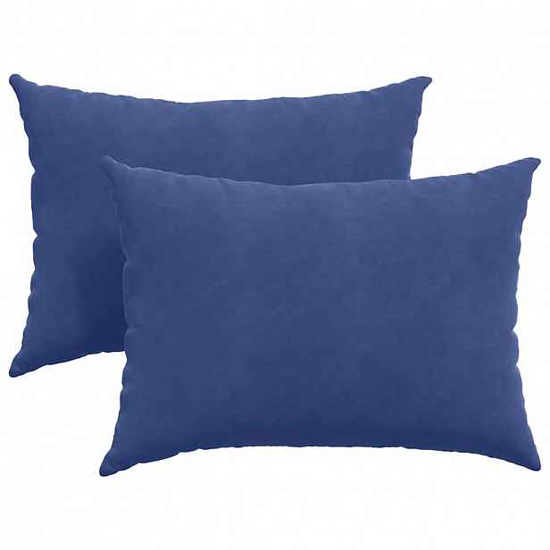 vidaXL Pohovkové polštáře 2 pcs Policová modrá 70 x 50 cm