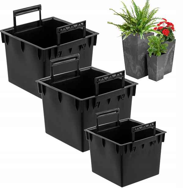 Vložka květináč kpl 3ks 22 25 44 L do květináčů Prosperplast H 55 61 75 cm
