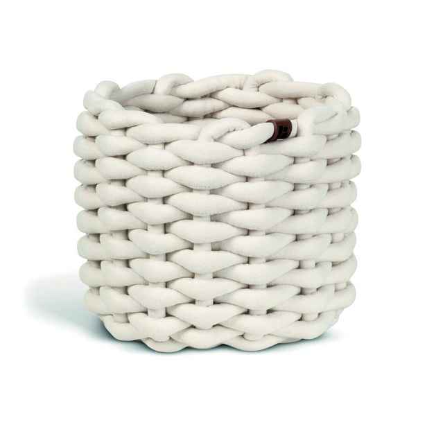 Látkový košík ø 21x17 cm Peach Skin Round S – Bigso