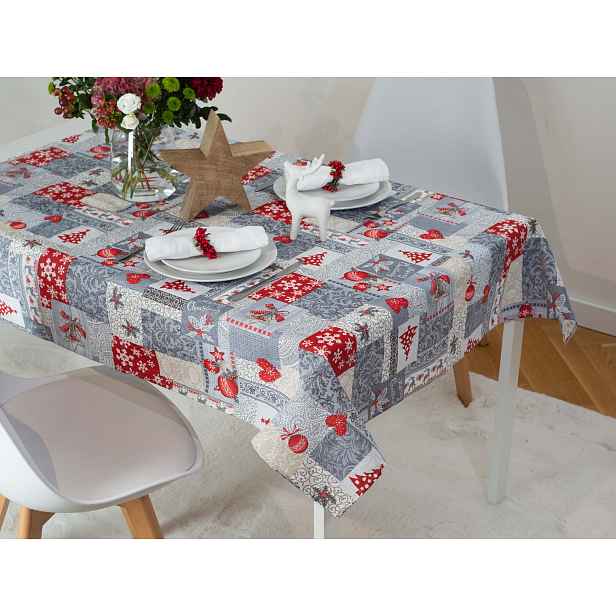 MKLuzkoviny.cz Vánoční ubrus 140 × 180 cm – Merry Christmas