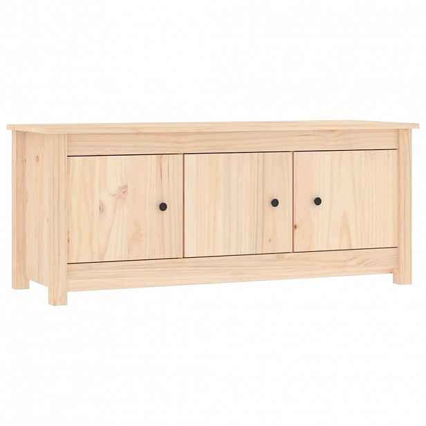 vidaXL Botník 110 x 38 x 45,5 cm masivní borovice