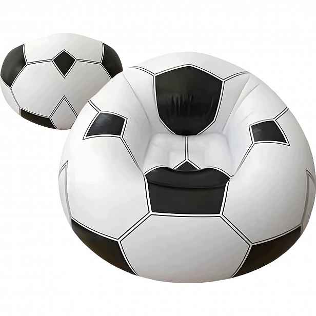 Taburet Nafukovací křeslo Fotbal 110 x 110 x 71 cm Bedee Football