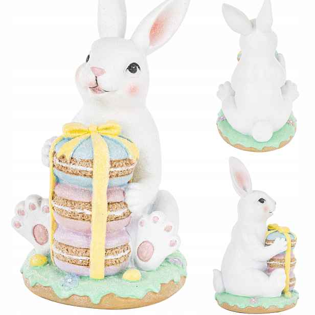 Figurka Velikonoční zajíček 28 cm, vánoční dekorace, velikonoční ozdoba