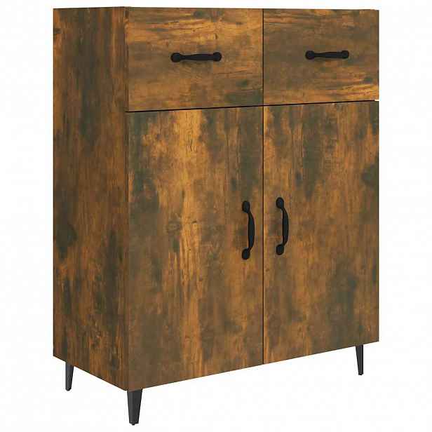 vidaXL Příborník kouřový dub 69,5 x 34 x 90 cm kompozitní dřevo